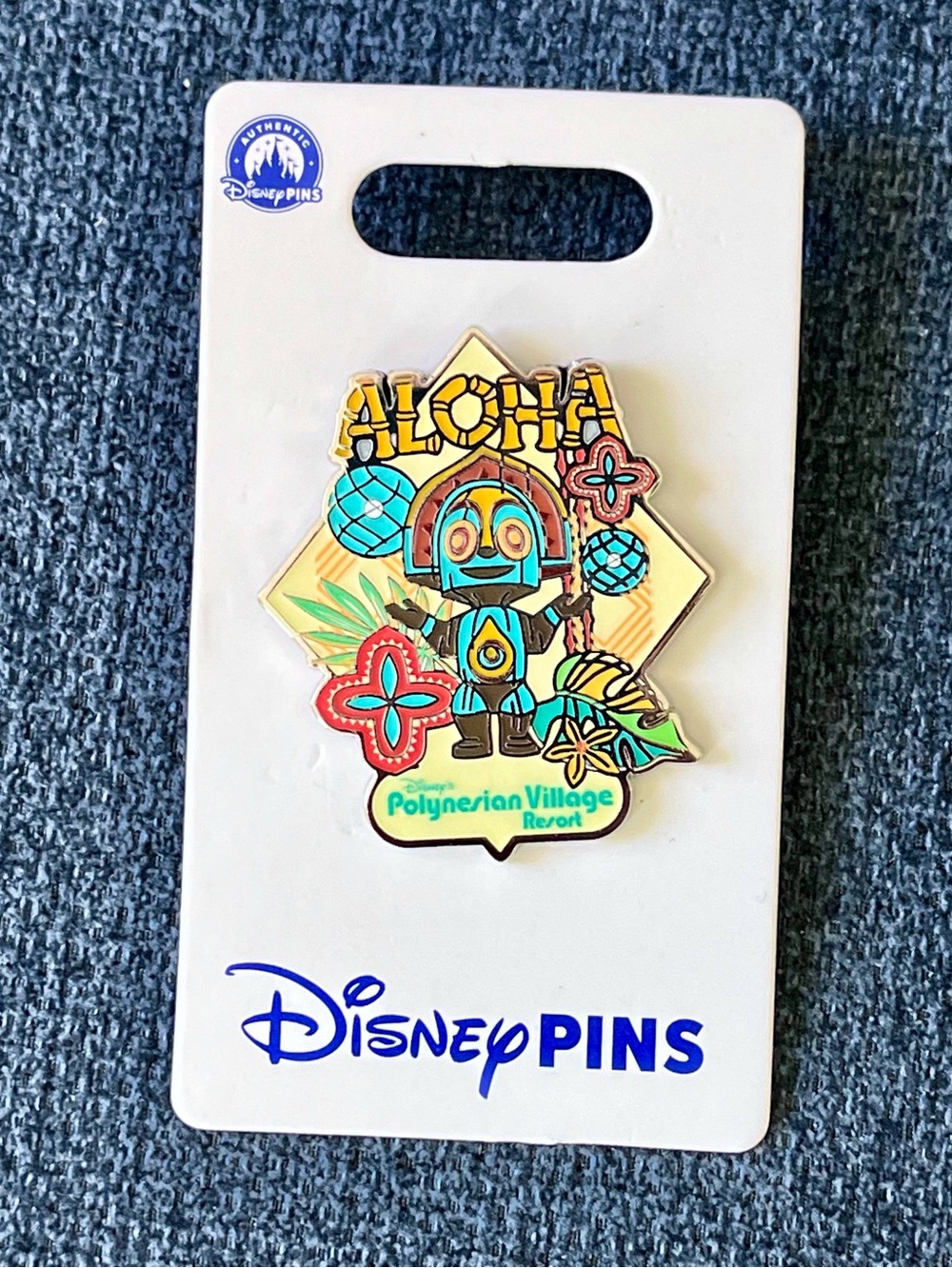 Disney Pin Polynesian Village Resort Aloha Tiki NWT